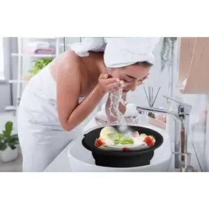 Generic Silicon Ice Face Bowl (Black)