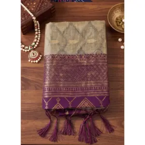 Women's Cotton Printed Saree with Blouse – Multicolor