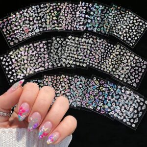 Plastic Nail Art Stickers (Multicolor)
