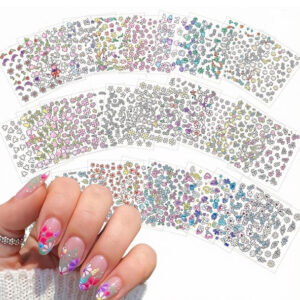 Plastic Nail Art Stickers (Multicolor)