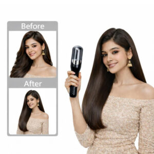 Stainless Steel Cordless Split End Hair Trimmer (Black)