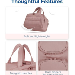 Polyester 4-In-1 Travel Toiletry Bag (Peach)