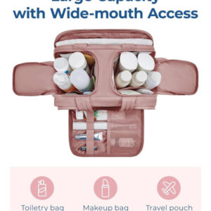 Polyester 4-In-1 Travel Toiletry Bag (Peach)