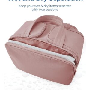 Polyester 4-In-1 Travel Toiletry Bag (Peach)