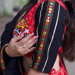Taraa L 1693 Pure Cotton Navratri Lehenga