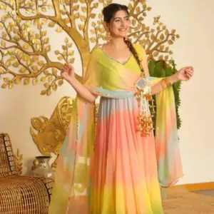 Elegant 3-Piece Anarkali Set