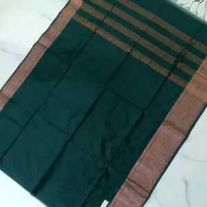 Slub Border Saree with Blouse