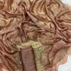 Most Viral Roja Fendy Chiffon Sarees With Beautiful Katdana handwork With Blouse Piece