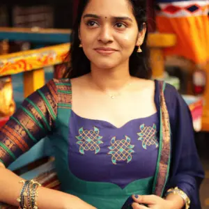 Vichitra Blooming Gown for Women