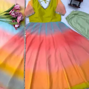 Elegant 3-Piece Anarkali Set
