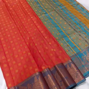 Soft Silk Zari Saree with Blouse