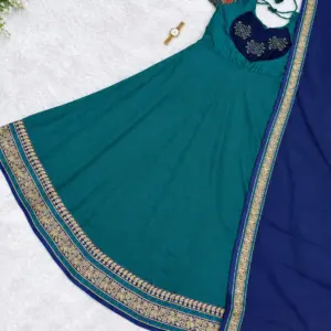 Vichitra Blooming Gown for Women