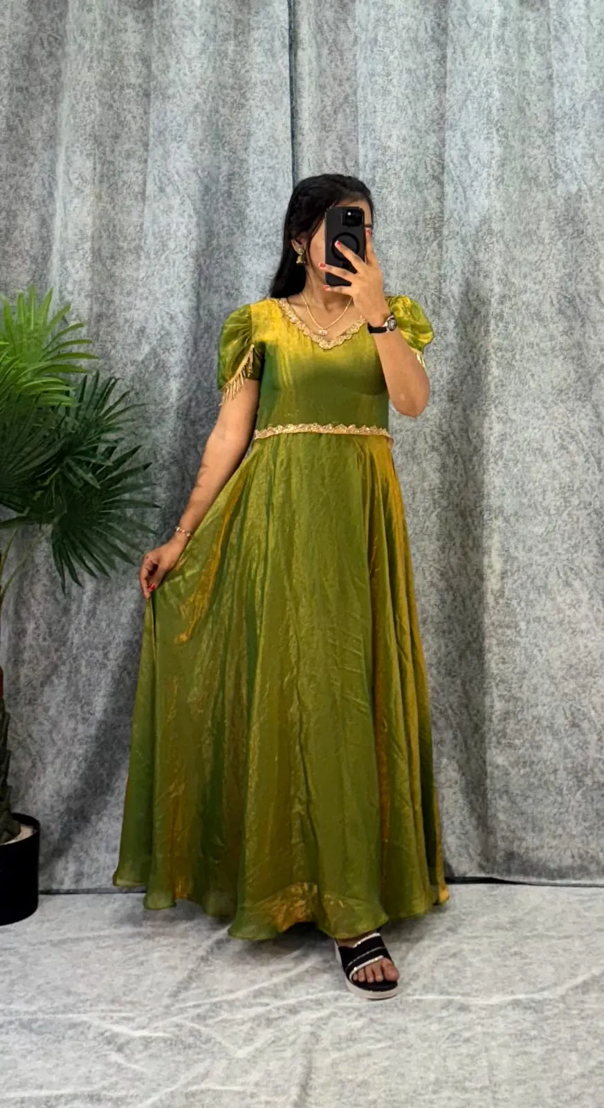 Premium Muhana Designer Space Silk Gown