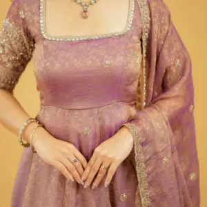 Mayuri Mauve Anarkali with Dupatta