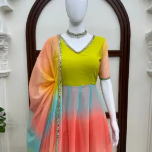 Elegant 3-Piece Anarkali Set