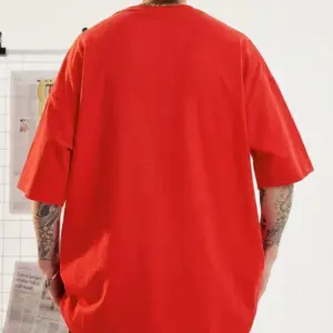 Men's Oversized Number 32 Los Angeles Printed Cotton Drop Shoulder T-Shirt