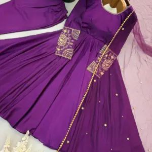 Upada Silk Gown with Dupatta