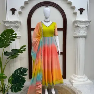 Elegant 3-Piece Anarkali Set