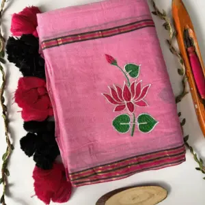 Mul Cotton Embroidered Saree