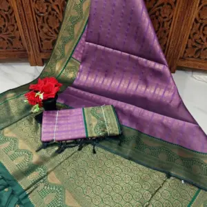 Soft Silk Saree with Blouse – Design 2