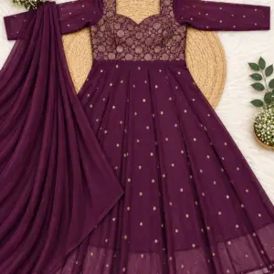 Georgette Anarkali Suit Set