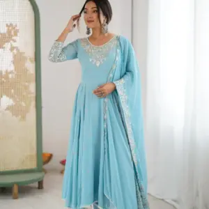 Premium Sequence Designer Anarkali Three Piece Set