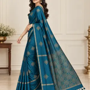 Soft Silk Saree with Blouse – Design 3