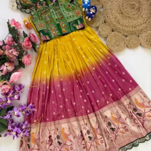 Viscose Dola Silk Kids Gown