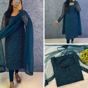 Premium PartyWear Kurti Set With Dupatta