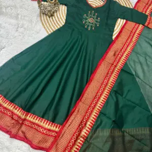 Span Cotton Anarkali Kurta Set