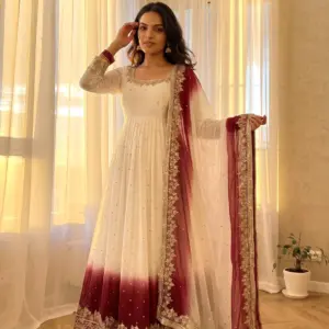 Georgette Anarkali Gown Set