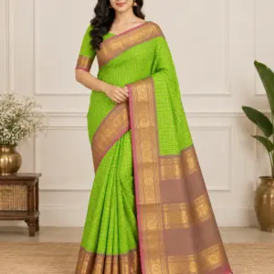 GANGA JAMUNA COTTON WITH BLOUSE