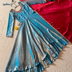Sindoor Tissue Silk Gown