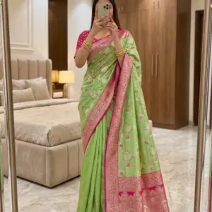 Banarasi Silk Saree with Blouse