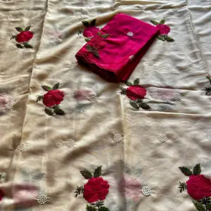 Rangoli Silk Embroidered Saree
