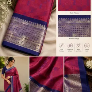 Kayal Emboss Saree with Blouse