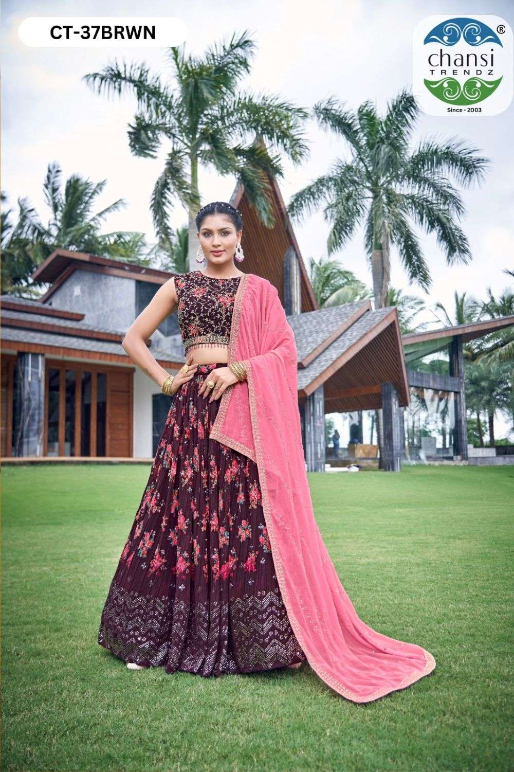 Chansi Trendz CT-37 Georgette Lehenga