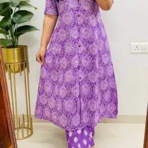 Poly Rayon Co-ord Set for Women – Design 5