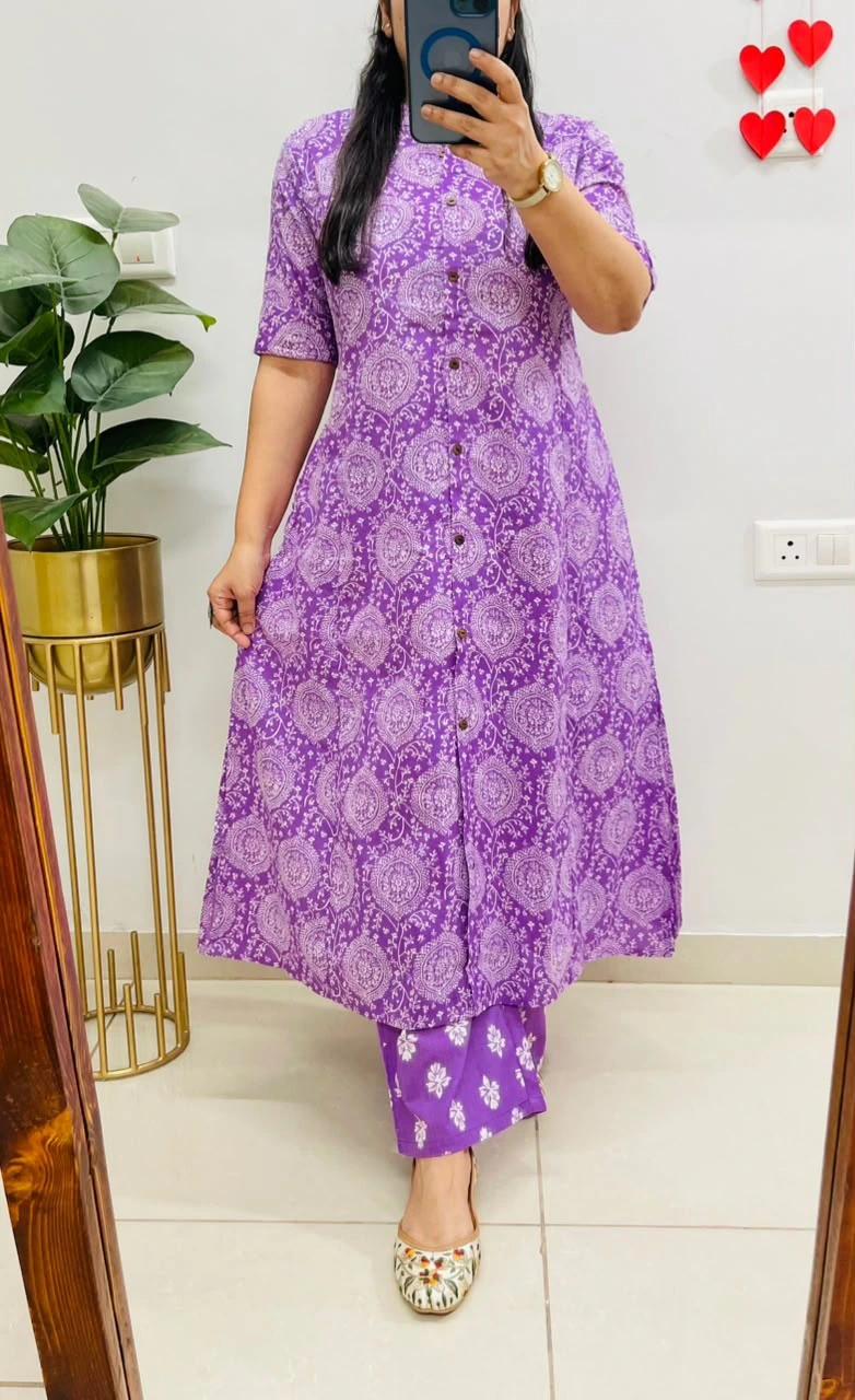 Poly Rayon Co-ord Set for Women – Design 5