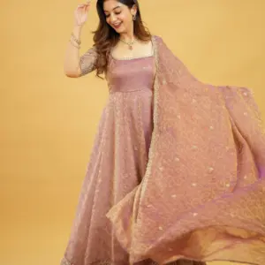 Mayuri Mauve Anarkali with Dupatta