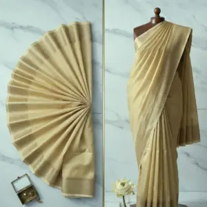 Tissue Saree with Blouse