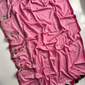 Mul Cotton Embroidered Saree