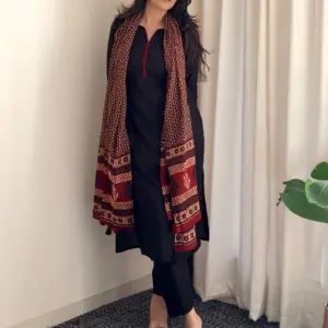 Rayon Kurti Pant Dupatta Set