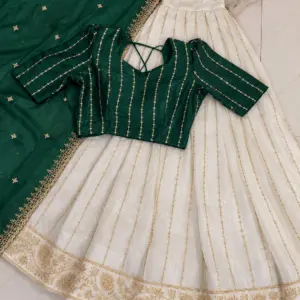 Silk Crop Top and Skirt Set