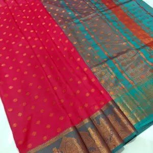Soft Silk Zari Saree with Blouse