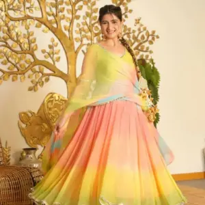 Elegant 3-Piece Anarkali Set