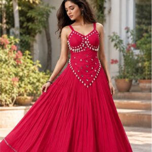 Garba 2613 Shell and Mirror Lehenga Choli