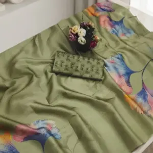 Tissue Digital Saree with Blouse