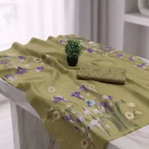 Tissue Digital Saree with Blouse