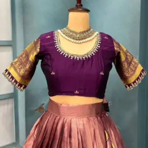 Lehanga collection full stiched Lehenga with Full stiched Designer maggam work blouse with embroider
